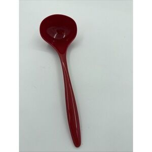 Hutzler 525 Red Melamine Soup Serving Spoon